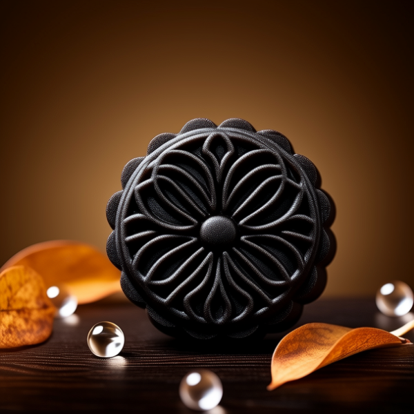 黑月饼图片